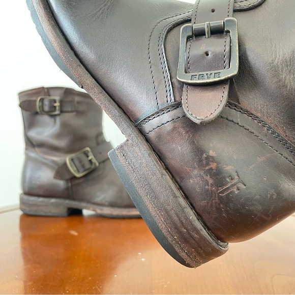 Frye Men’s Smith Short Engineer Moto Riding Boot - Picture 1 of 8